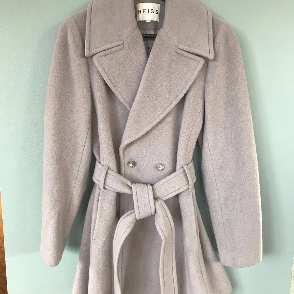 Reiss Wool Belted Trench Coat